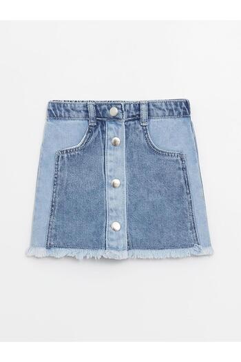 LC Waikiki Baby Girl Jean Skirt with Elastic Waist (S4)