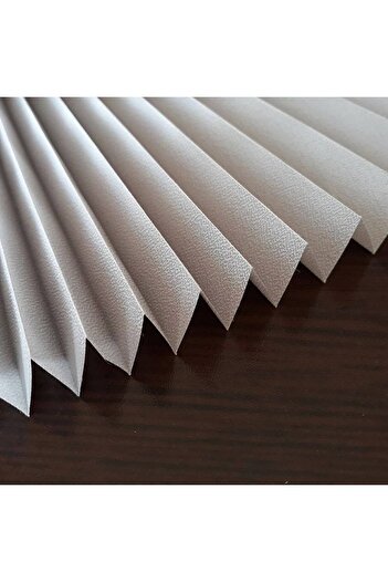 Kidmex Pleat White Folding Glass Balcony Curtain - Office - Home - Living Room