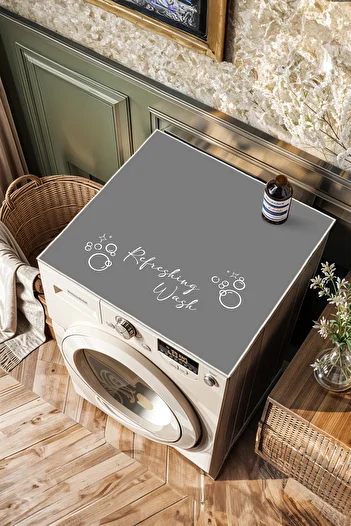 Homefesto Anti-Slip Base Washing Machine Cover Modern Useful Washable Mat