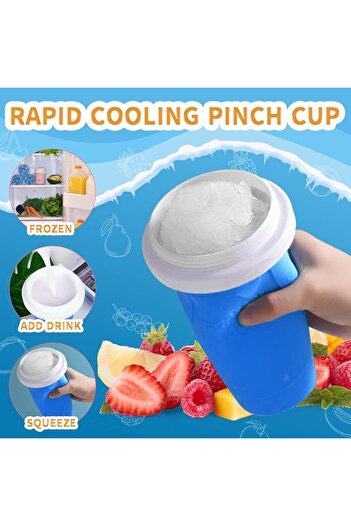 AWH Enlove Slushy Maker Cup – Frozen Squeeze Cup for DIY Milkshakes, Smoothies & Slushies