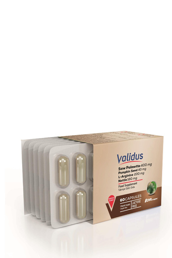 Validus Saw Palmetto 400 Mg + L-Arginine + Pumpkin Seed + Lycopene 60 Capsules