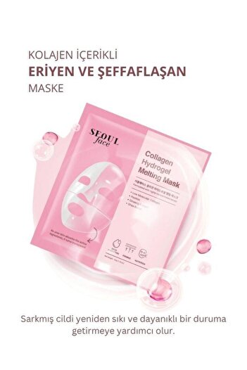 Dermal Seoulface Kolajen Hydrojel Şeffaflaşan Eriyen Maske 34g