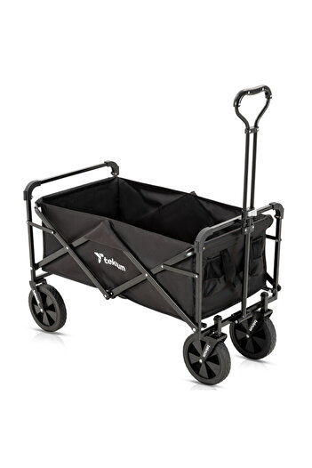 TEKNUM Folding Wagon Cart w / Canopy - Black