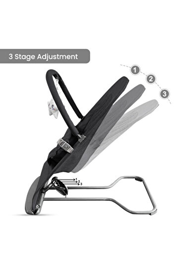 TEKNUM 3 - Stage Baby Bouncer/ Recliner Seat - Black