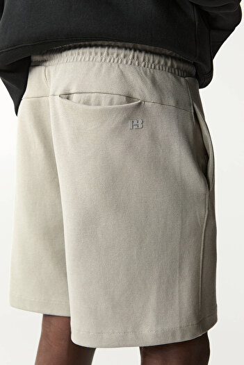 Pull & Bear Dokulu jogger bermuda