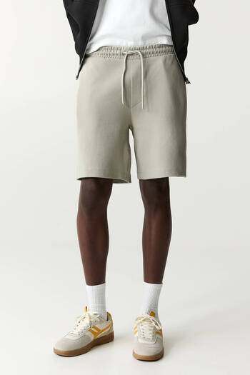 Pull & Bear Dokulu jogger bermuda