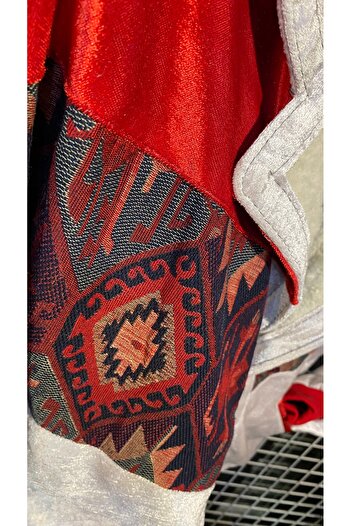 Aztek vintage kürklü oversize mont