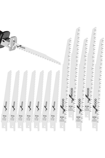 Choice 12Pcs Reciprocating Saw Blade 6/9 Inch 6/5TPI High Carbon Steel Pruning Saw Blade Sharp Fast Cutt...