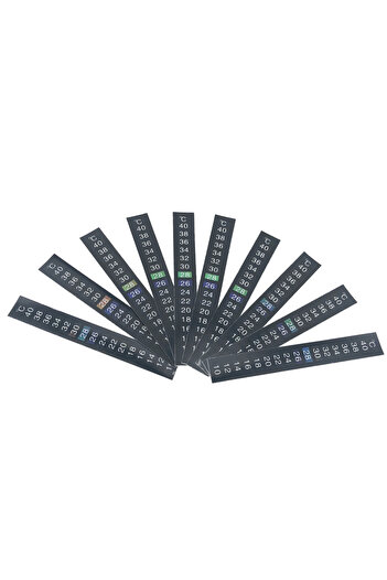 Choice 10pcs/lot 10-40℃ LCD Digital Adhesive Thermometer Strip, Stick On Thermometer Tape for Brewing W...