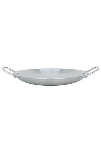 Alsaif Gallery Saif Gallery Steel Grilling Tray, 32 cm - Silver