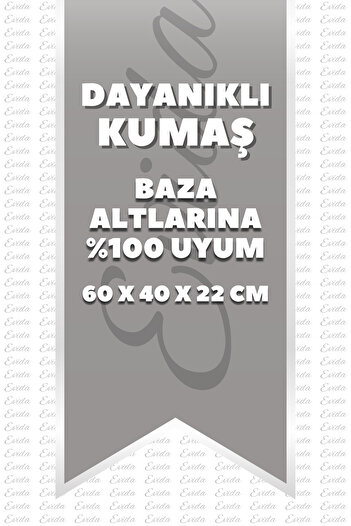 Evida 10 Adet - Büyük Boy Çekyat Ve Baza Altı Hurç - Yorgan, Kıyafet Saklama - 60 X 40 X 22 Cm - Antrasit