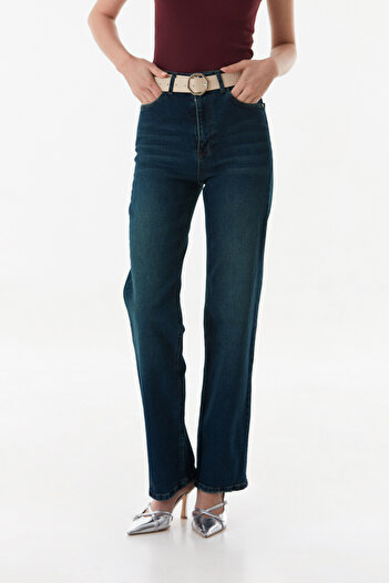 Fulla Moda High Waist Palazzo Jean