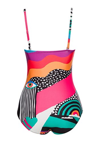 SAILOR moda Starless Swimsuit with Pareo