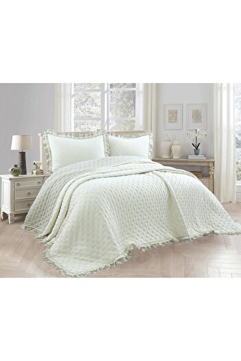gülce home Lidia Frill Micro Bed Cover