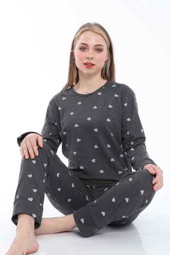 FAMES PİJAMA Long Sleeve Summer Pijamas Suit