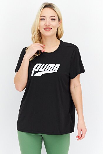 Puma Women Sportswear Fit Short Sleeves Training T-Shirt, Black