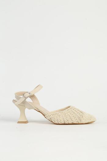 Pierre Cardin Cream Women's Heeled Shoes Pc-54660
