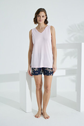 Etoile Bamboo Rope Strap Summer Women's Shorts Set 70013