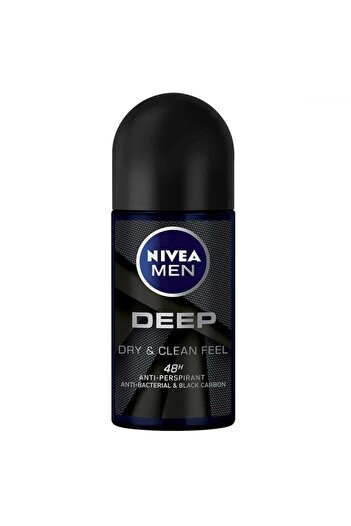 NIVEA - مزيل العرق رول أون - ديب بلاك كربون - 50 مل - 3 مرات