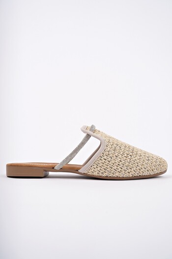 MUGGO Zi̇nta Closed Front Women's Daily Straw Slippers