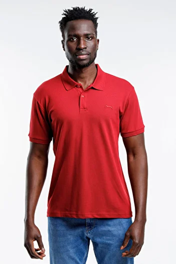 Slazenger Men's Burgundy T-Shirt - Salvator