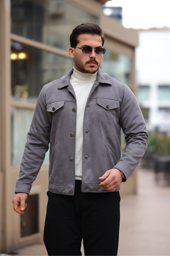 Boymen Men's Suede Jacket Seasonal Jacket