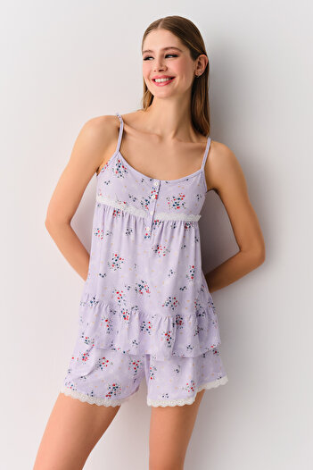 SUWEN Set pijama pantaloni scurți Catalina