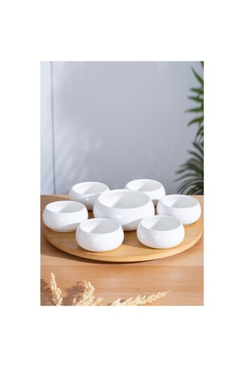 AKILLIELMA Acar Pamıra Bamboo 7-Piece Bowl Set