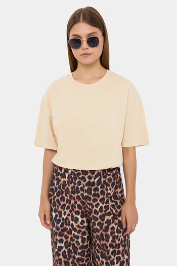 Hiccup Relaxed Fit Short Sleeve Round Neck T-Shirt