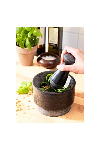 erorex Pestle and mortar, marble black
