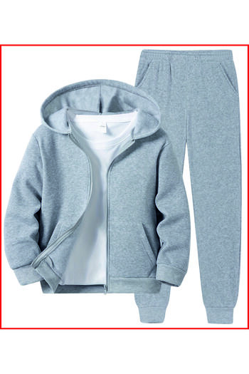 HOFFNUNG Νέα Γκρι Oversize Αθλητικά - Full Zip, Blank, Χωρίς λογότυπο