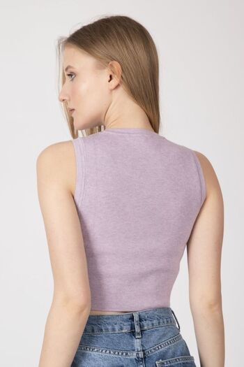 Hiccup Knitted Crew Neck Crop Top