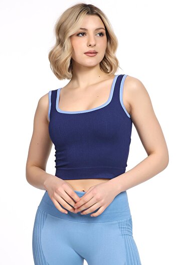 Miorre Thick Strap Ribbed Sports Bra