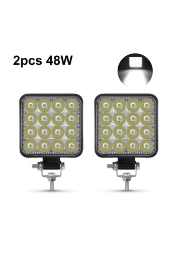 Choice 2pcs 48W work light 12V 24V Led Light Bar 42W Work Light Bar Square Spotlight For Jeep Truck Offroad