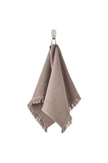 erorex Hand towel, light grey/brown, 40x70 cm