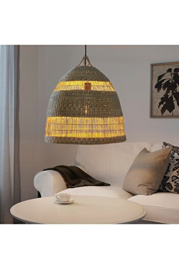 erorex Pendant lamp shade, sedge/handmade, 55 cm
