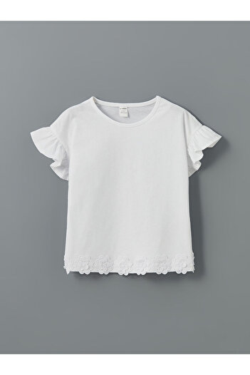 LC Waikiki Crew Neck Short Sleeve Basic Girl's T-Shirt
