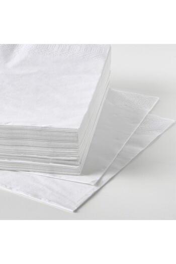 erorex Paper napkin, white, 24x24 cm