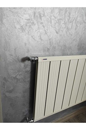 EuroStar Alüminyum Panel Radyatör Ekol Model 600 Mm X 1000 Mm Ral 9010 Kırık Beyaz