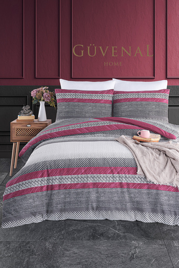 Güvenal Double Crested Elastic Duvet Cover Set - Pillow, Dowry List, Duvet Cover, Sleeping Set