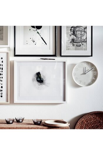 erorex Wall clock, white, 25 cm