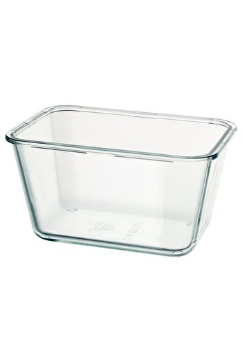 erorex Food container, rectangular/glass, 1.8 l