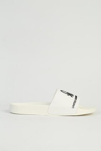 Benetton White Men's Slippers Bn-1434