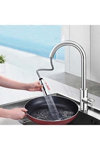 yapıtaşı Spirilli Kitchen Home Kartepe 2 Function Hand Shower with Mixer
