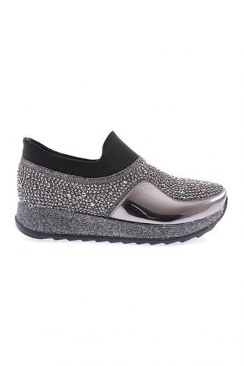 DGN Women's Crystal Stone Sneakers - Platinum 112130282674