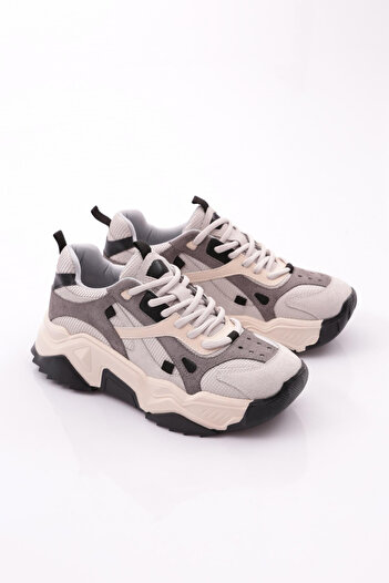 DGN 65137 Women's Lace-Up Thick Sole Sports Shoes
