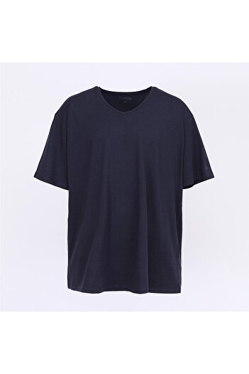 Dio Rise Чоловіча футболка з коротким рукавом - (3XL-5XL) - BSM-110 - темно-синій