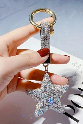 Jaida Moda Star Model Zircon Stone Keychain and Bag Charm