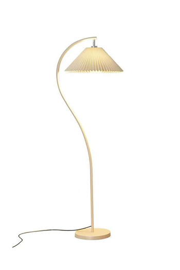 sharpdo Modern Home White Pleated Fabric Shade Floor Lamp 3 Colors Adjustable 12W