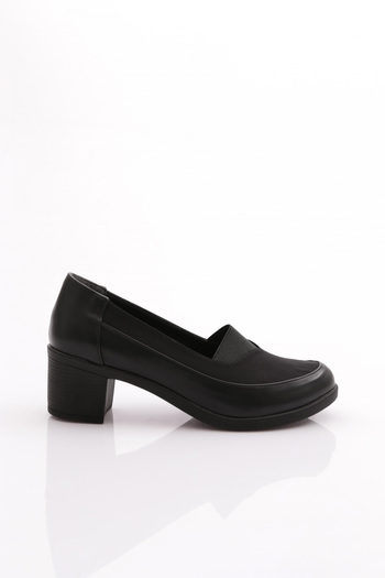 DGN Black Women's Heeled Shoes - 341333648